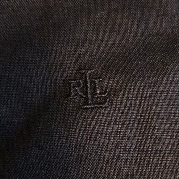 Ralph Lauren Black Silk Burton up shirt